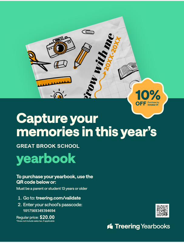 Don't forget to purchase a yearbook!